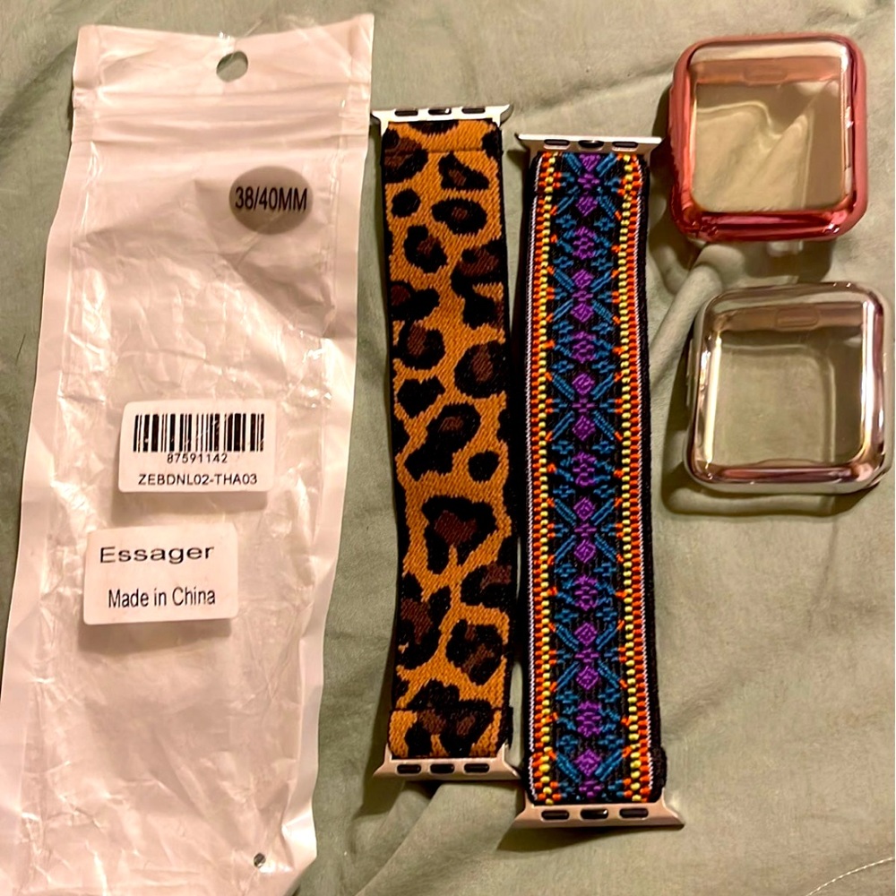 Apple Watch bands and two face cover